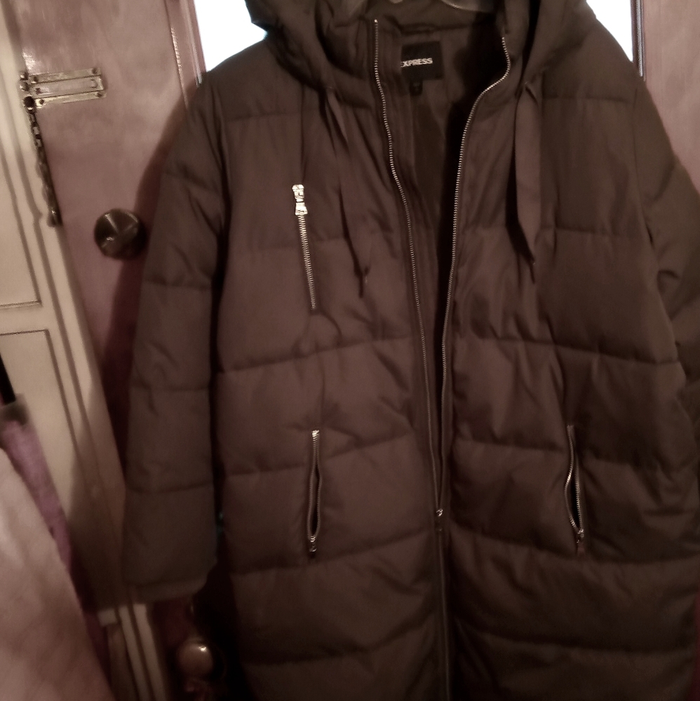 Express Long Puffer Coat